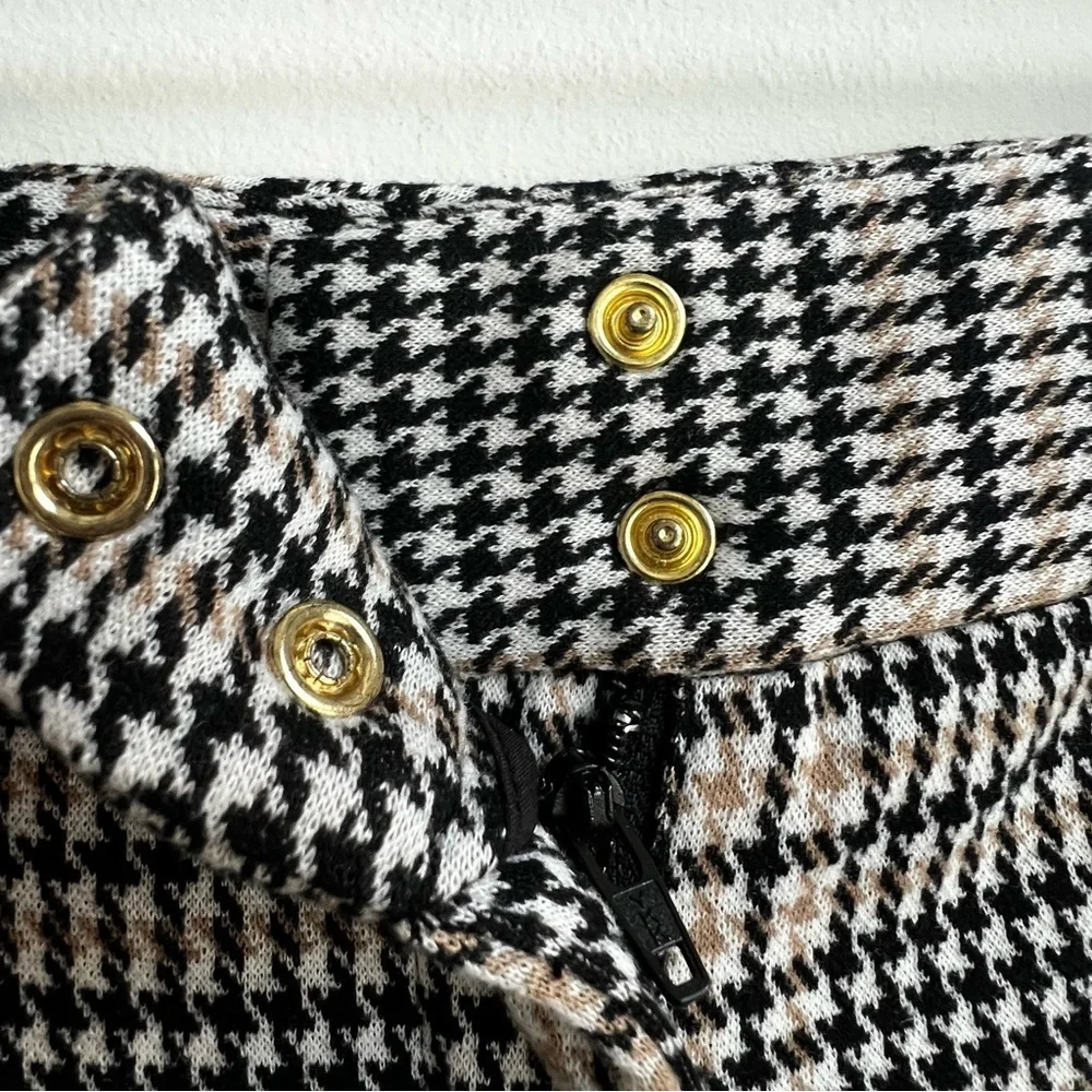 J. McLaughlin Pants Womens Size 4 Houndstooth Plaid Academia Preppy Old Money